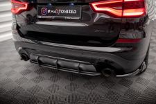 Heckansatz Diffusor passend für BMW X3 G01 roter Kern