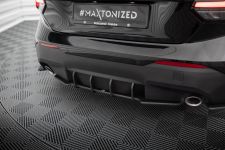 Heckansatz Diffusor passend für BMW 2 Coupe G42 schwarz-rot