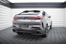 Diffusor Heckansatz V.2 passend für BMW X6 M-Paket G06 FL schwarz Hochglanz