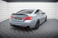 Diffusor Flaps V.4 passend für BMW 4er Coupe M-Paket F32 schwarz Hochglanz