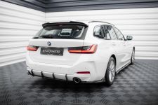 Heckansatz Diffusor passend für BMW 3er Limousine / Touring G20 / G21 FL schwarz-rot