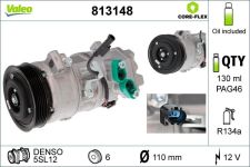 VALEO Kompressor, Klimaanlage NEW ORIGINAL PART 12V für ROLLS-ROYCE BMW (BRILLIANCE) 9145351 64509145351 6915380 813148