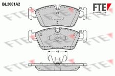 FTE Bremsbelagsatz, Scheibenbremse 9010587 vorne rechts links  für BMW (BRILLIANCE) 6769763 6769951 34116767147