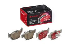 BREMBO Bremsbelagsatz, Scheibenbremse P06038NX hinten rechts links mit Zubehör für BMW 34121288894 34216773161 34216767150