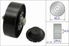 INA Umlenk-/Führungsrolle, Keilrippenriemen 532 0512 10 Ø80mm 80mm für MINI BMW (BRILLIANCE) 7535860 11287535860