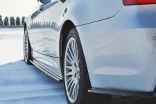 Seitenschweller Ansatz Cup Leisten für BMW 3er E90/91 M Paket schwarz Hochglanz