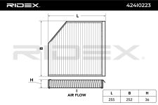 RIDEX Innenraumfilter 424I0223 Filter, Innenraumluft,Pollenfilter AUDI,BENTLEY,A6 Avant (4G5, 4GD, C7),A6 Limousine (4G2, 4GC, C7)