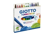 Giotto Turbo Maxi Fasermaler 5mm Breite 12 Stück bunt