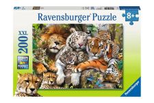 Ravensburger Puzzle 200 XXL Teile Schmusende Raubkatzen