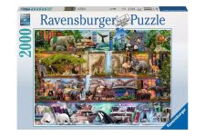 Ravensburger 2000 Teile Puzzle: Aimee Stewart: Großartige Tierwelt