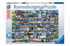 Ravensburger 3000 Teile Puzzle 99 Beautiful Places in Europe