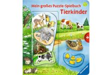 Ravensburger 43812 Mein großes Puzzle-Spielbuch Tierkinder ab 2 Jahren