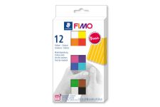 Staedtler Fimo Soft Modelliermasse 12 sortierten Farben Basic