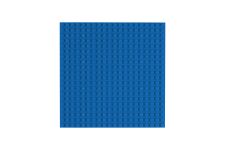 Open Bricks Bauplatte 20x20 Noppen Blau blau 4er Pack, beidseitig bespielbar