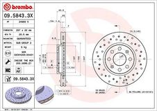 BREMBO Bremsscheibe 09.5843.3X Bremsscheiben,Scheibenbremsen OPEL,FIAT,VAUXHALL,Corsa D Schrägheck (S07),Corsa E Schrägheck (X15),Adam (M13)