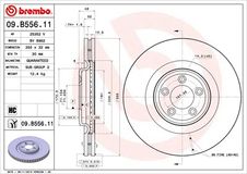 BREMBO Bremsscheibe 09.B556.11 Bremsscheiben,Scheibenbremsen JAGUAR,XF (_J05_, CC9),XJ Limousine (X350, X358),XF Sportbrake (X250)