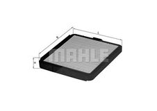 MAHLE ORIGINAL Luftfilter LX 75 Motorluftfilter,Filter für Luft