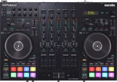 Roland DJ-707M 4-Kanal DJ Controller für Serato DJ Pro mit vier Decks
