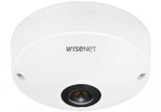 Hanwha Vision Hemispheric  Kamera QNF-8010 1,14mm  Überwachungskamera mit 6 Megapixel Auflösung. professionelle Kamera für außen
