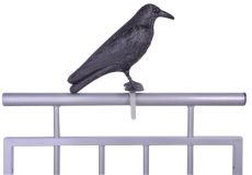 Vogelschreck Krähe Taubenschreck Vogelscheuche Dekofigur Rabe Schwarz