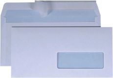 500 Selbstklebende Umschläge mit Fenster rechts EA5/6 110 x 220 mm