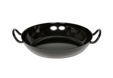 Riess Schlemmerpfanne Emaille Bratpfanne Schwarz 16 cm