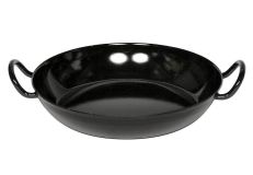 Riess Schlemmerpfanne Emaille Bratpfanne Schwarz 30 cm