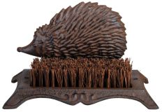 Schuhbürste Igel Bürste Fußabstreifer Gusseisen Braun Antik-Stil