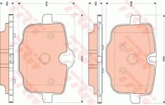 Trw Bremsbeläge hinten (Satz) Bmw: 7, 6, 5 GDB1869