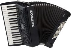 Hohner Bravo III 72 - schwarz HOA16622 72 Bässe, Silent Key