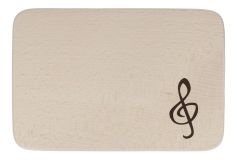 Schneidbrett bedruckt mit Violinschlüssel Chopping Board aus Buchenholz
