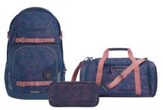 Schulrucksack-Set PORTER Sweet Rose 3-teilig