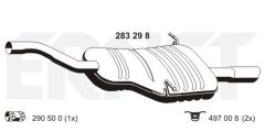 ERNST Endschalldämpfer  für BMW 18107509317 283298
