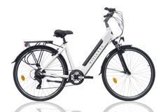 l'Amant Eco, City E-bike, Damen, 10.4 Ah, 7 Gänge, Weiss
