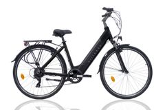 l'Amant Eco, City E-bike, Damen, 10.4 Ah, 7 Gänge, Schwarz