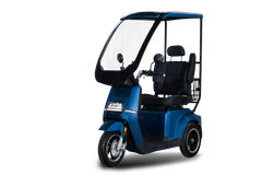 R5 Elektro-Dreiradroller 25 km/h - blau - mit Dach