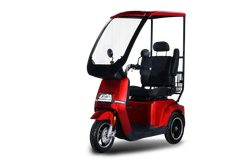 R5 Elektro-Dreiradroller 25 km/h - rot - mit Dach