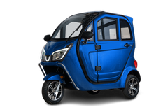 Y8 Kabinenroller - 2 kW, Blei-Gel-Akku, 25 o. 45 km/h, dunkelblaumetallic