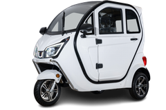 Y8 Kabinenroller - 2 kW, Blei-Gel-Akku, 25 o. 45 km/h, weiß