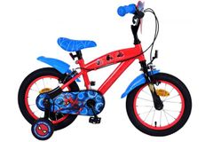 Volare Ultimate Marvel Spiderman 14 Zoll Kinderfahrrad Blau/Rot