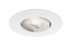 Ultraflache LED Einbauleuchte, Ø 9 cm, 4,9 W, Weiß