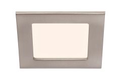 LED Einbauleuchte, 12 cm, 7 W, Matt-Nickel