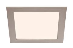 LED Einbauleuchte, 17 cm, 12 W, Matt-Nickel