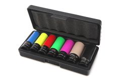 HBM 7 Pack 1/2 inch langer Steckschlüssel-Satz mit Kappen