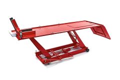 HBM 300 Hydraulische Motorhebebühne mit luxuriöser Vorderradklemme