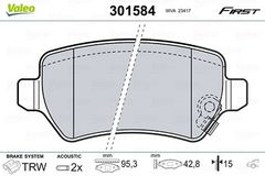 VALEO Bremsbelagsatz 301584 Bremsbeläge,Bremsklötze OPEL,KIA,CHEVROLET,ZAFIRA B (A05),Meriva A (X03),Astra H Caravan (A04),Zafira A (T98)