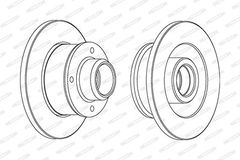 FERODO Bremsscheibe DDF137C-1 Bremsscheiben,Scheibenbremsen VW,SEAT,GOLF III (1H1),GOLF II (19E, 1G1),Polo Schrägheck (6N1),PASSAT Variant (3A5, 35I)