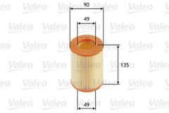 VALEO Luftfilter 585681 Motorluftfilter,Filter für Luft SMART,CITY-COUPE (450),CABRIO (450),FORTWO Coupe (450),FORTWO Cabrio (450)
