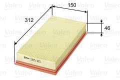 VALEO Luftfilter 585215 Motorluftfilter,Filter für Luft TOYOTA,Avensis Kombi (_T22_),AVENSIS (_T22_),Avensis Verso (_M2_),AVENSIS Liftback (_T22_)