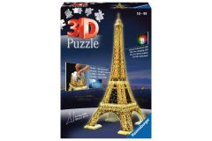 Eiffelturm bei Nacht 3D Puzzle ab 10 Jahren mit 216 Teilen